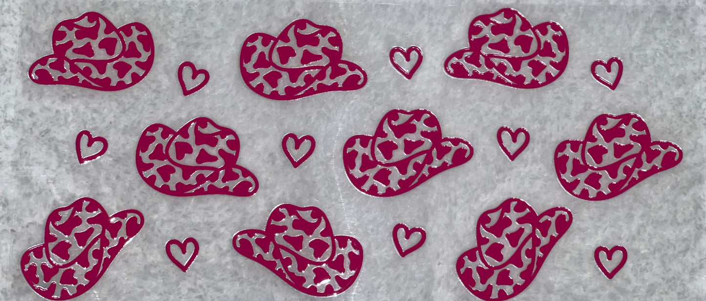 Cow print hearts