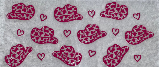 Cow print hearts