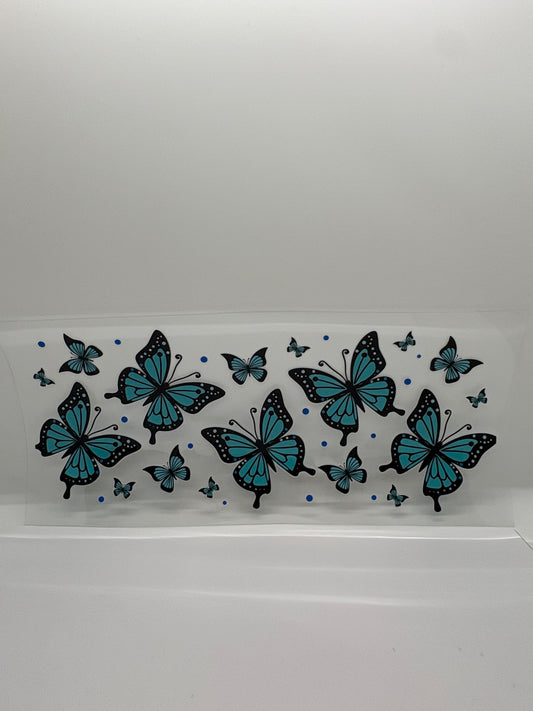 butterflies with blue dots