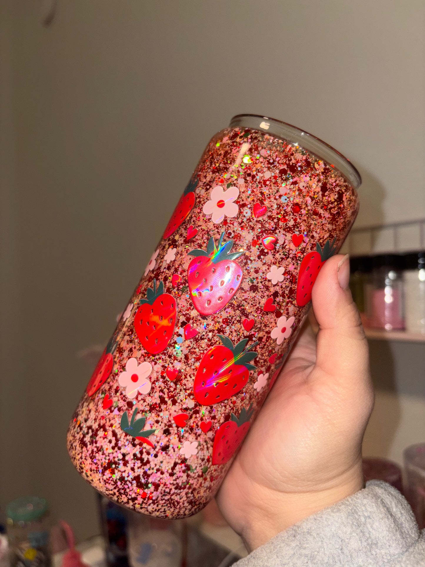 strawberry pink flowers